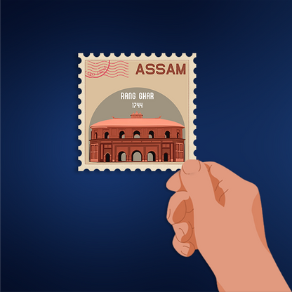 CITY STAMP ASSAM STICKER