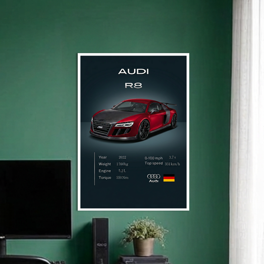 AUDI R8 | C-4 | CAR POSTER