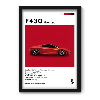 F430 NOVITEC | C-V3 | CAR POSTER