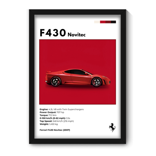 F430 NOVITEC | C-V3 | CAR POSTER
