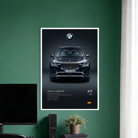 BMW X7 Xdrive401 | C-4 | CAR POSTER