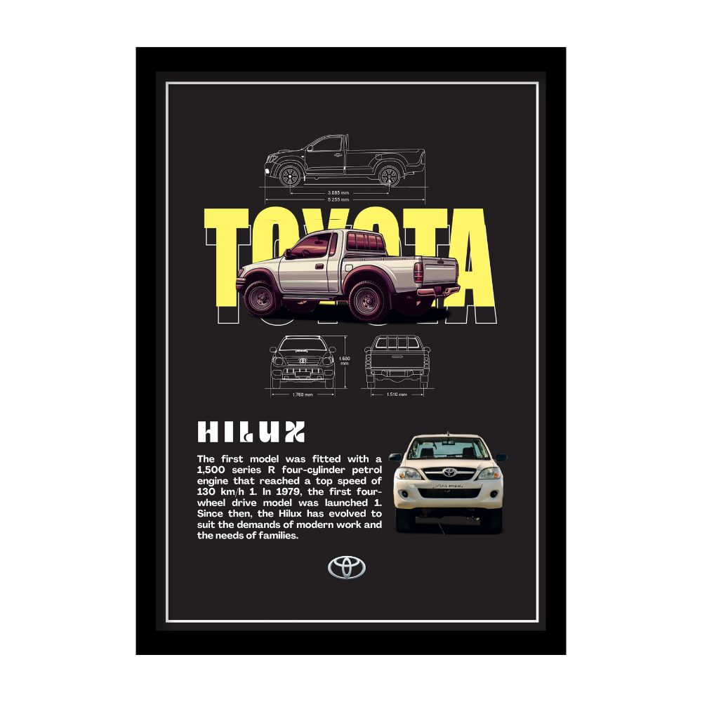 TOYOTA HILUX - Premium Framed Poster