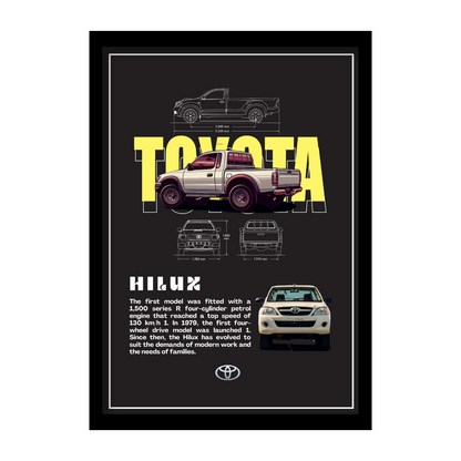 TOYOTA HILUX - Premium Framed Poster