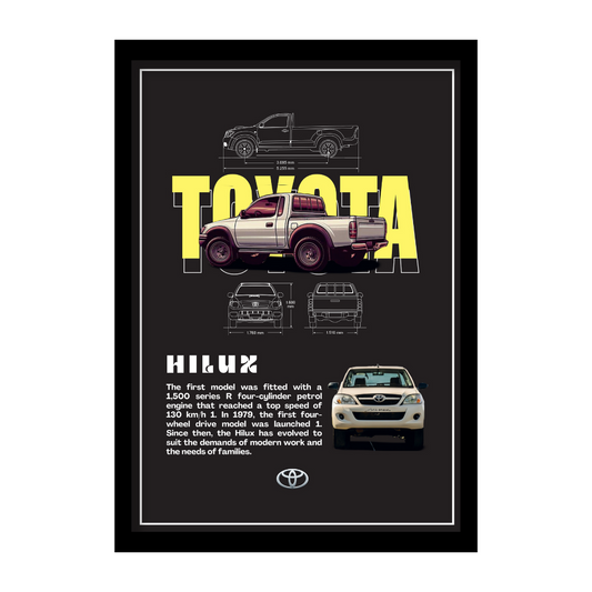TOYOTA HILUX - Premium Framed Poster
