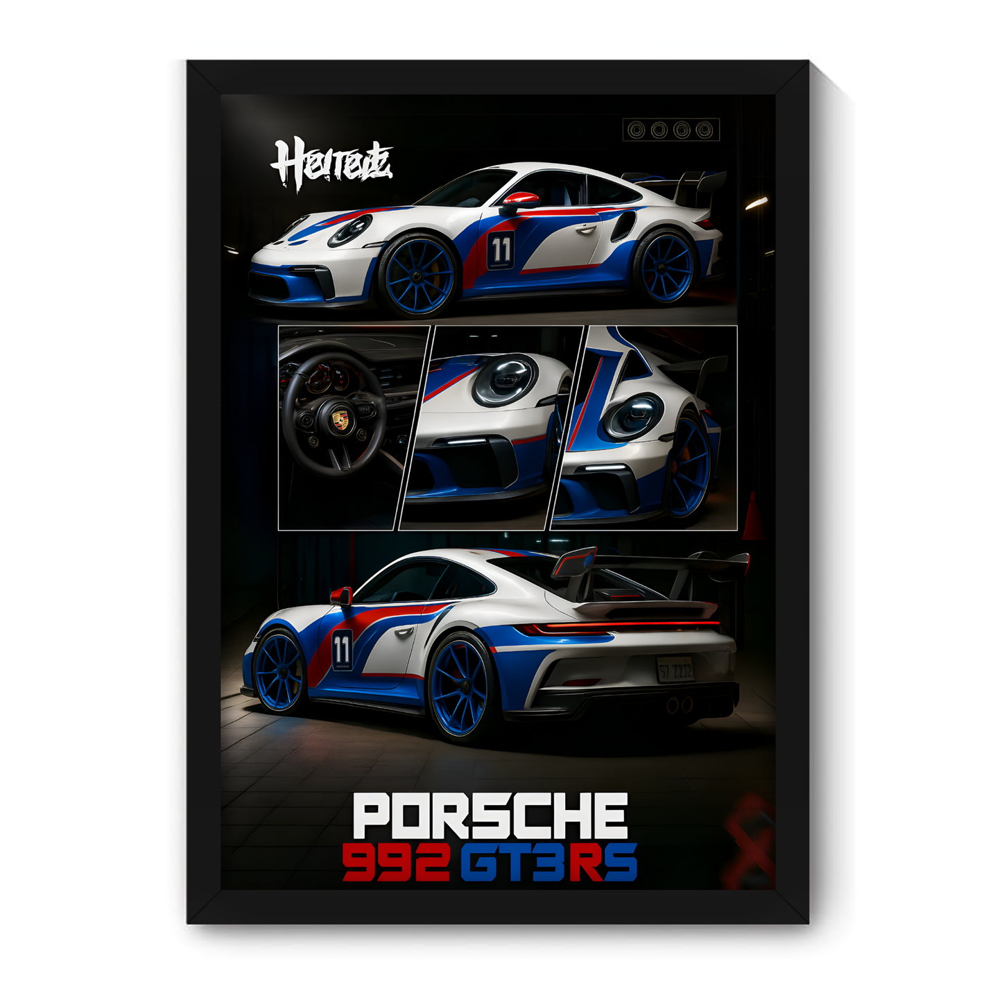 PORSCHE 992 GT3RS | C-V3 | CAR POSTER