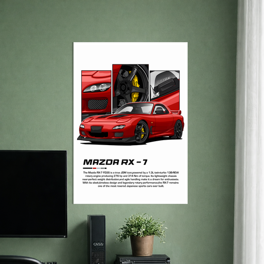 MAZDA RX-7 | C-5 | CAR POSTER