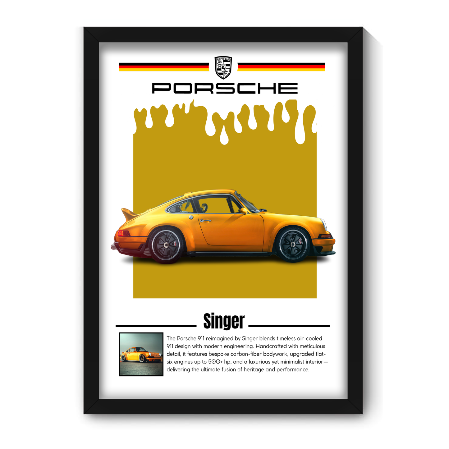 PORSCHE SINGER | C-V5 | CAR POSTER