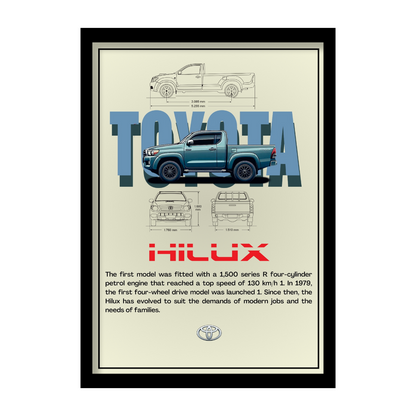 TOYOTA HILUX - Premium Framed Poster