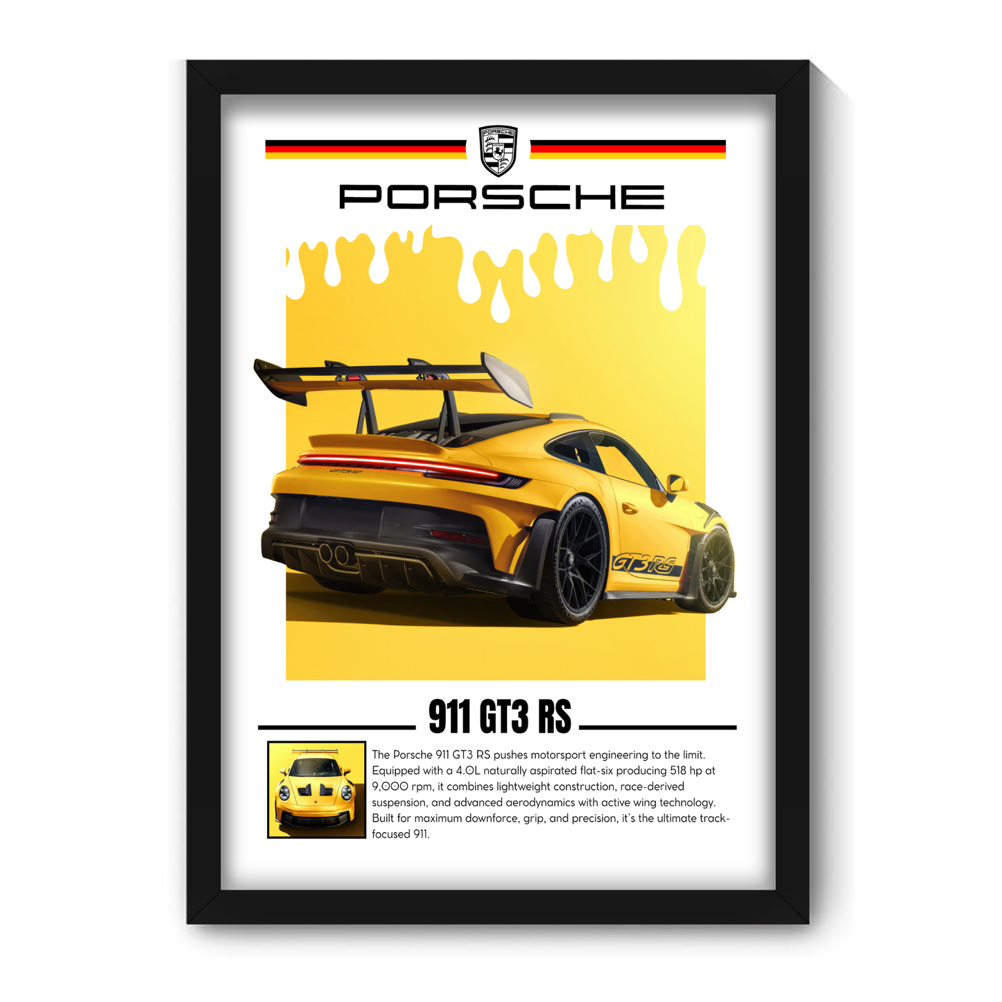 PORSCHE 911 GT3 RS | C-V5 | CAR POSTER