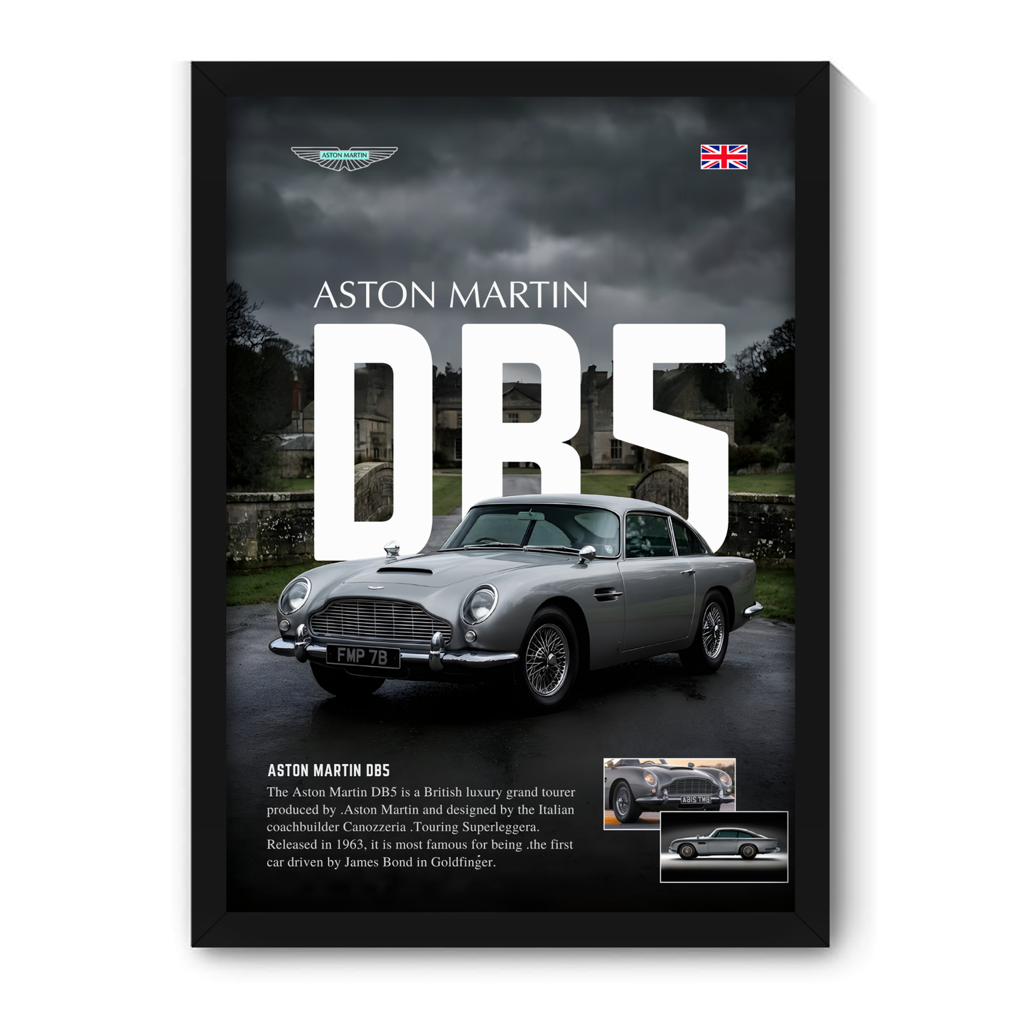 ASTON MARTIN DB5 | C-V3 | CAR POSTER