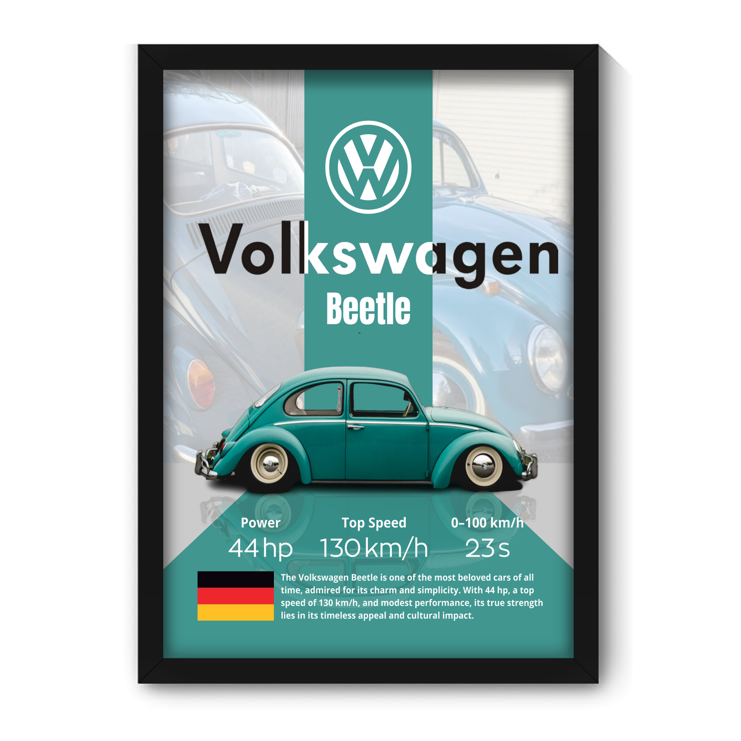 VOLKSWAGEN BEETLE | C-V4 | CAR POSTER