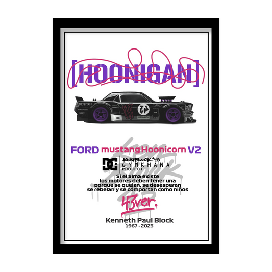 FORD MUSTANG HOONICORN V2 - Premium Framed Poster