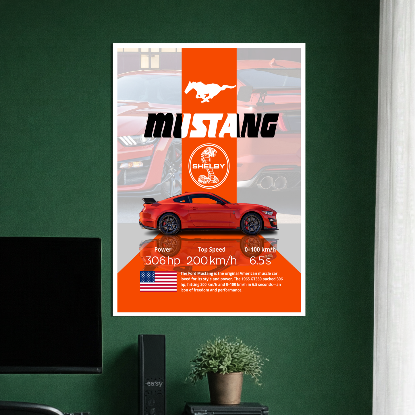 MUSTANG SHELBY | C-1 | CAR POSTER