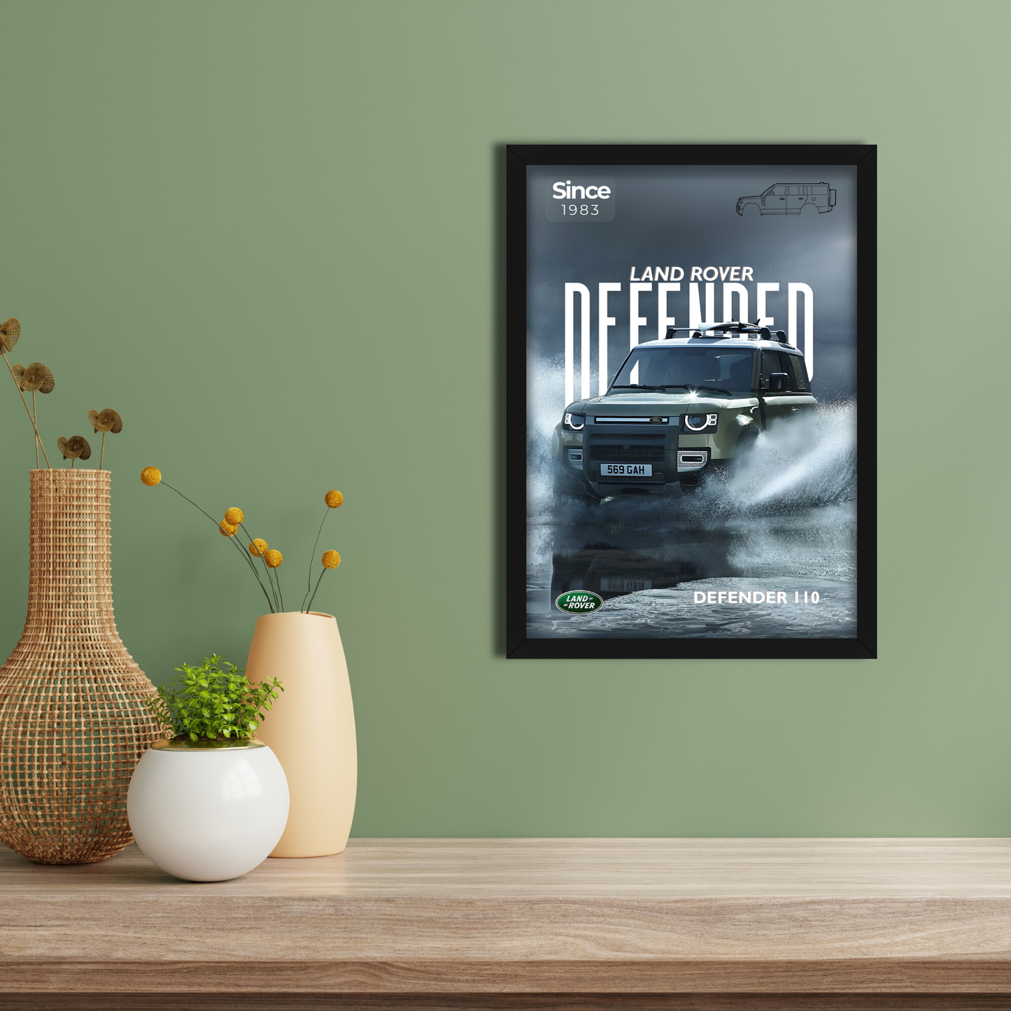 LAND ROVER DEFENDER | C-V3 | CAR POSTER