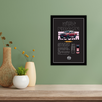 NISSAN NAVARA 2005 V1 - Premium Framed Poster