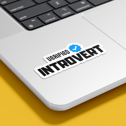 VERIFIED INTROVERT STICKER