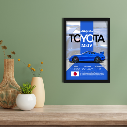TOYOTA SUPRA MKIV | C-V4 | CAR POSTER