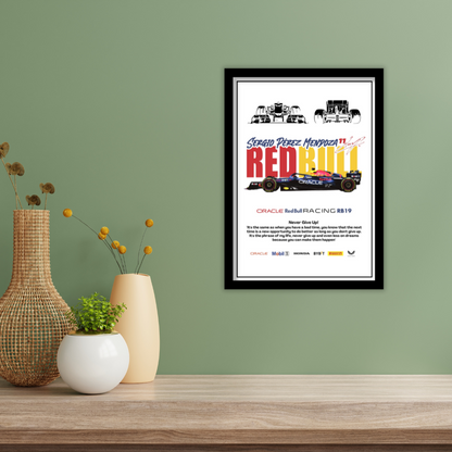 ORACLE REDBULL RACING RB19 - Premium Framed Poster