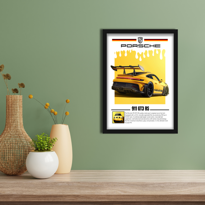 PORSCHE 911 GT3 RS | C-V5 | CAR POSTER