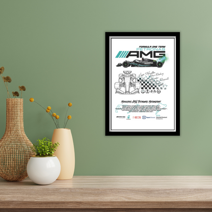 MERCEDES AMG PETRONAS MOTORSPORT - Premium Framed Poster