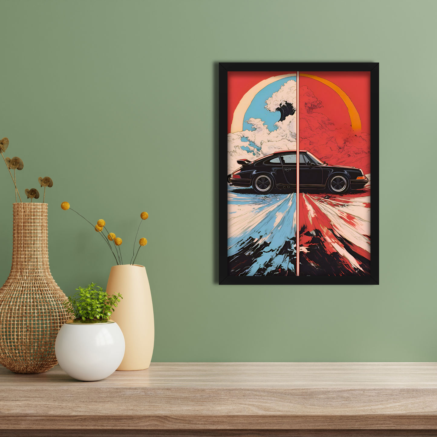 PORSCHE  911 TURBO | C-V3 | CAR POSTER