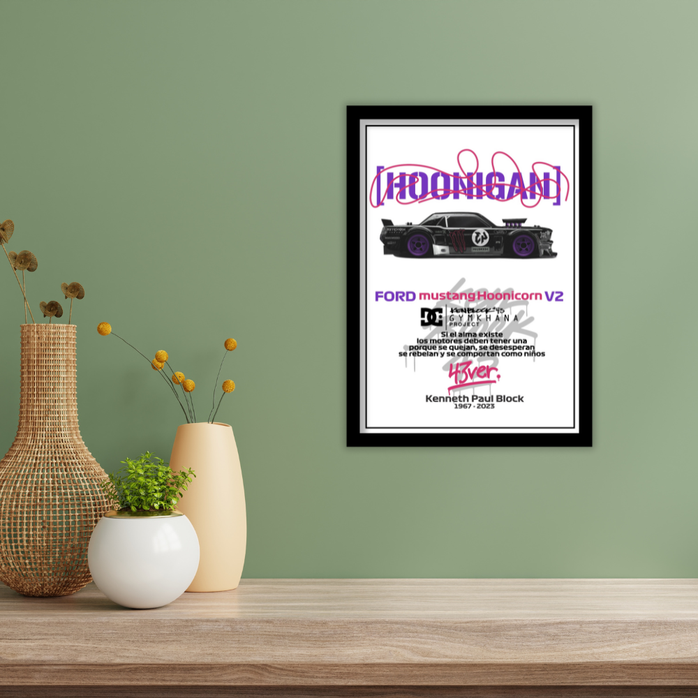 FORD MUSTANG HOONICORN V2 - Premium Framed Poster