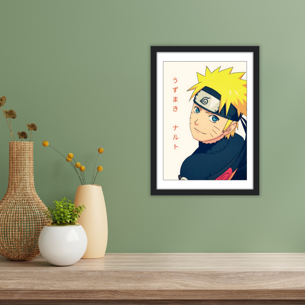 Hero of the Hidden Leaf – Naruto Character Art Poster
