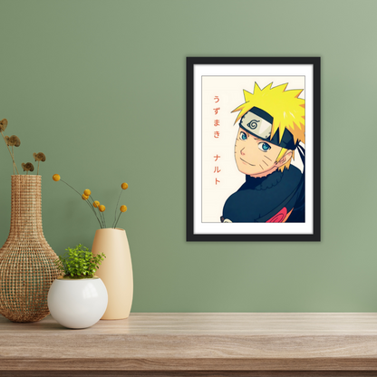 Hero of the Hidden Leaf – Naruto Character Art Poster