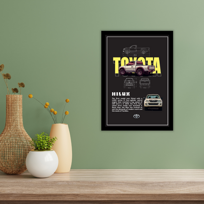 TOYOTA HILUX - Premium Framed Poster