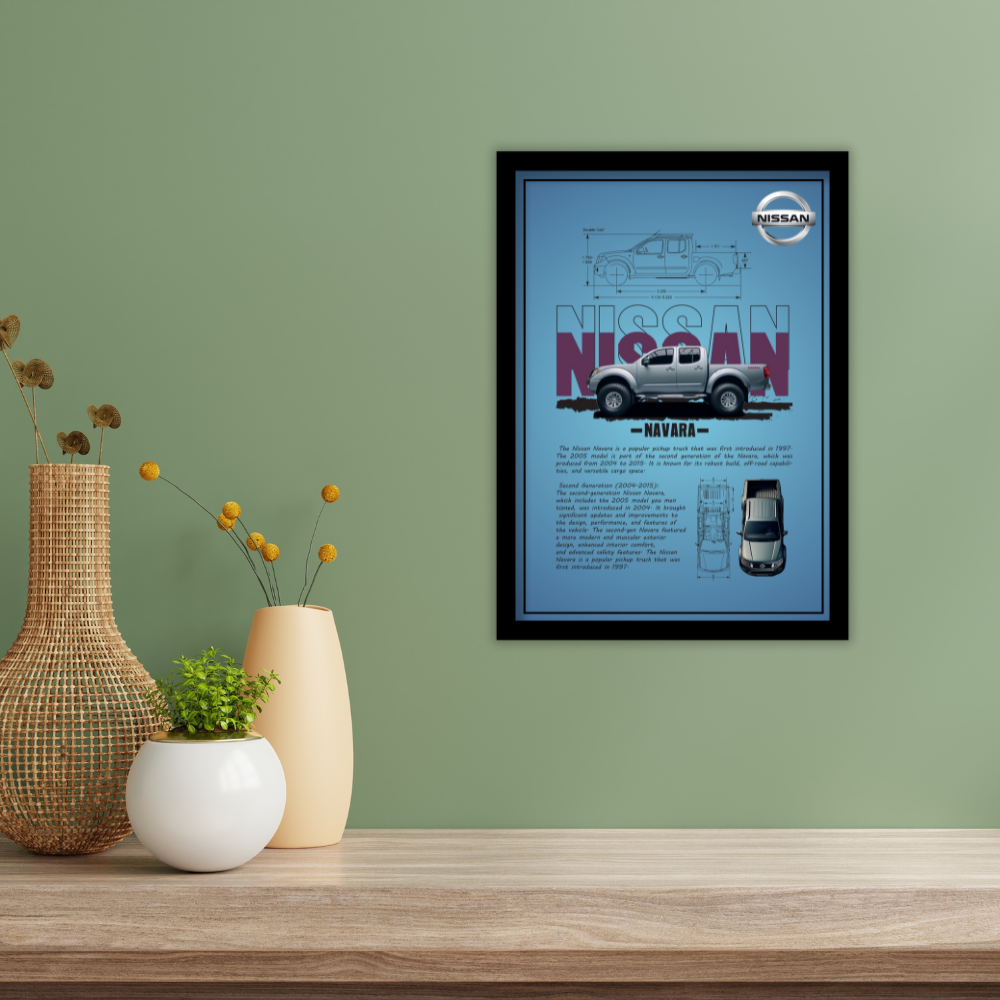 NISSAN NAVARA 2005 - Premium Framed Poster