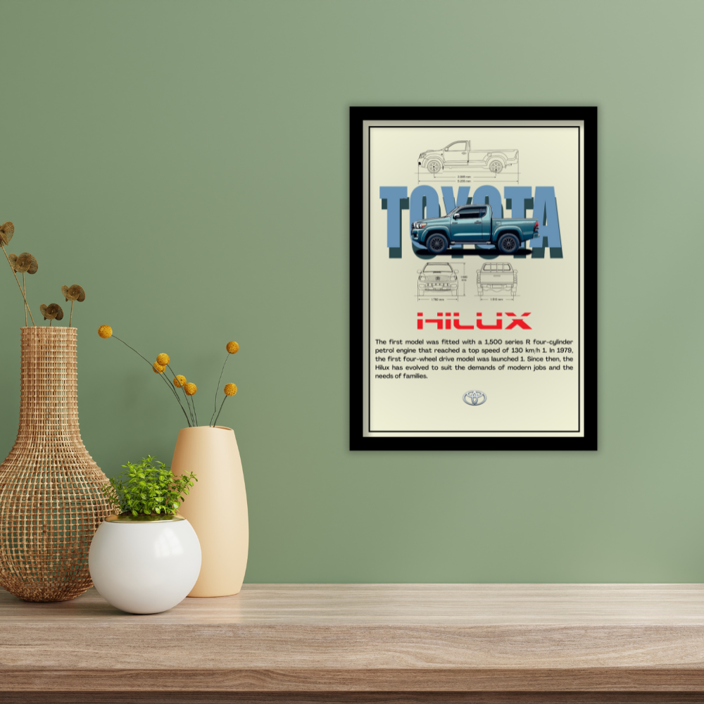 TOYOTA HILUX - Premium Framed Poster