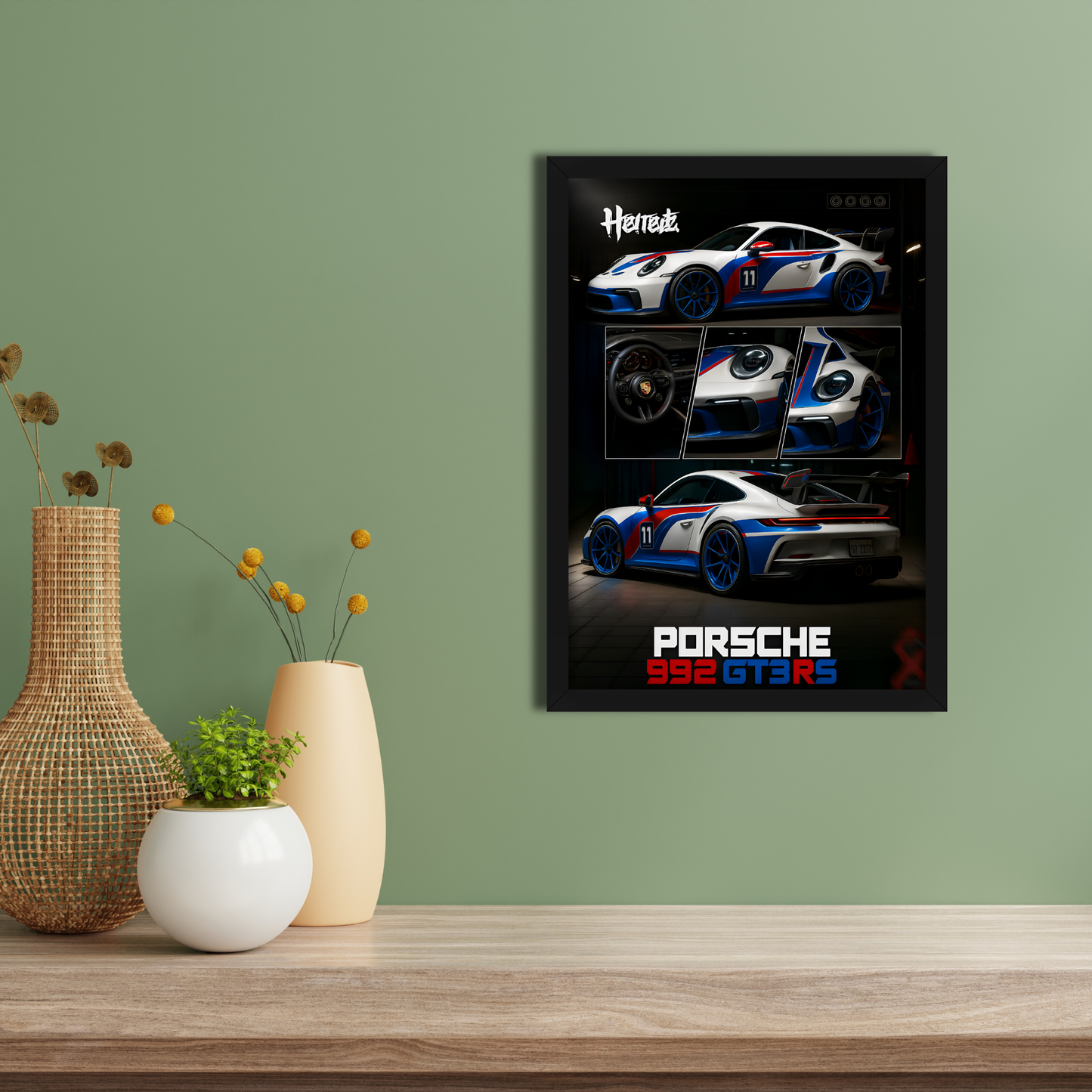 PORSCHE 992 GT3RS | C-V3 | CAR POSTER