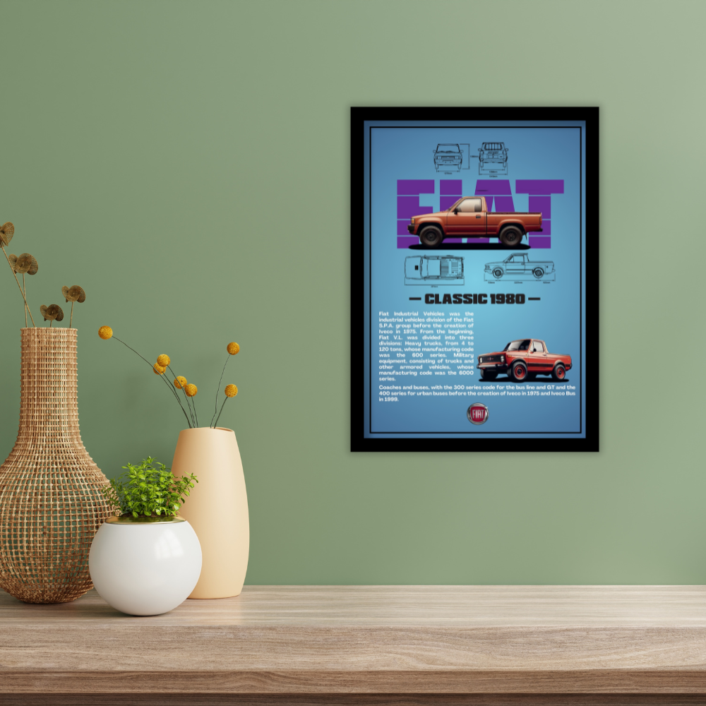 FORD 1980 - Premium Framed Poster