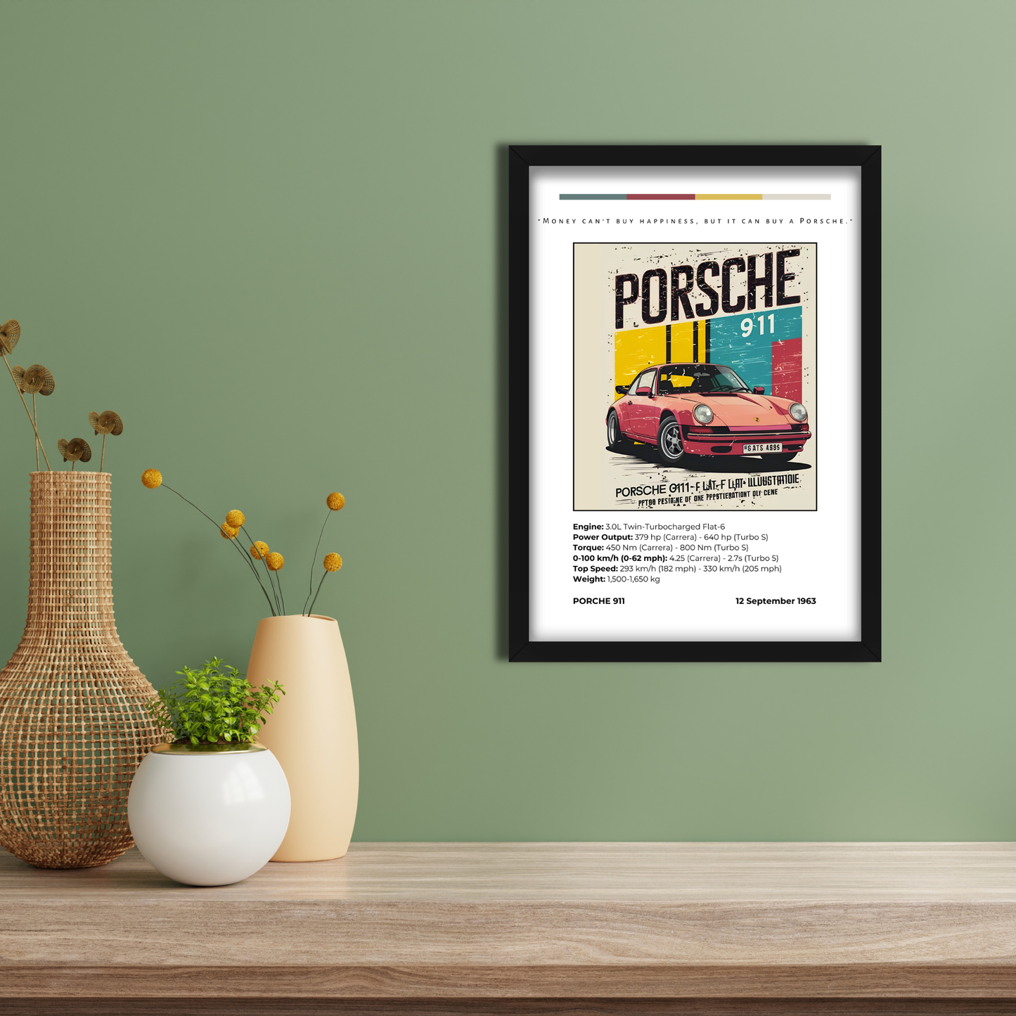 PORSCHE 911 | C-V3 | CAR POSTER