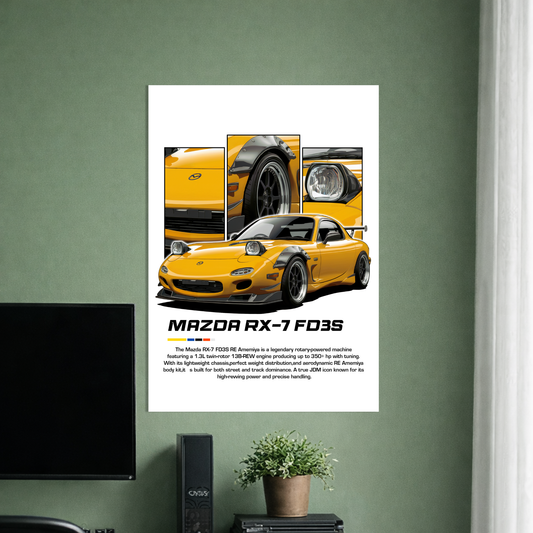 MAZDA RX-7 FD35 | C-5 | CAR POSTER