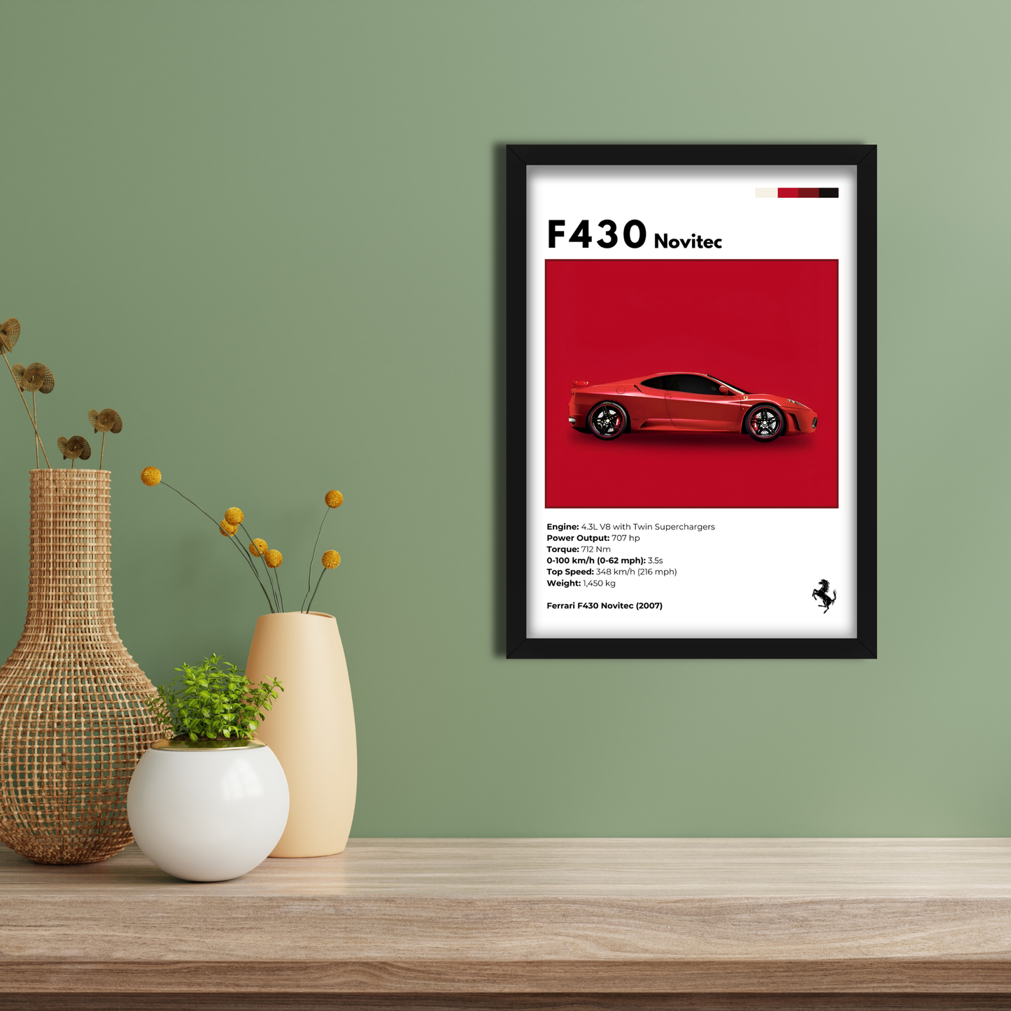 F430 NOVITEC | C-V3 | CAR POSTER