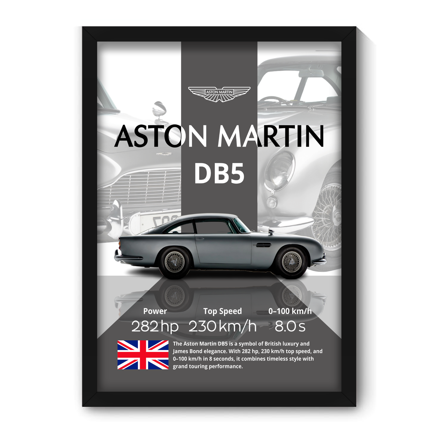 ASTON MARTIN DB5 | C-V4 | CAR POSTER