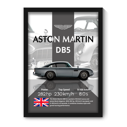 ASTON MARTIN DB5 | C-V4 | CAR POSTER