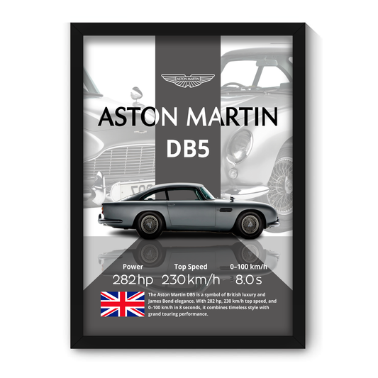 ASTON MARTIN DB5 | C-V4 | CAR POSTER