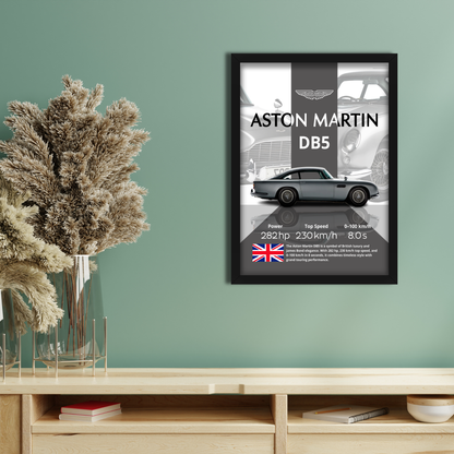 ASTON MARTIN DB5 | C-V4 | CAR POSTER
