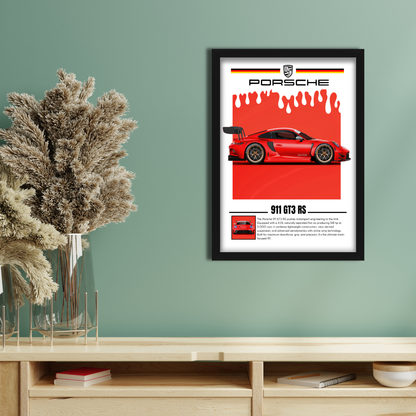 PORSCHE 911 GT3 RS -1 | C-V5 | CAR POSTER