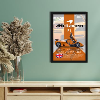 MCLAREN F1 | C-V4 | CAR POSTER
