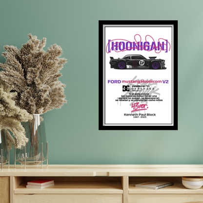 FORD MUSTANG HOONICORN V2 - Premium Framed Poster
