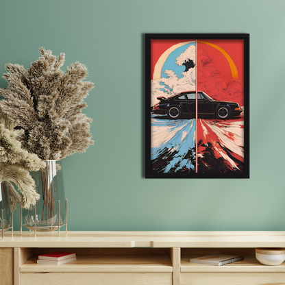 PORSCHE  911 TURBO | C-V3 | CAR POSTER