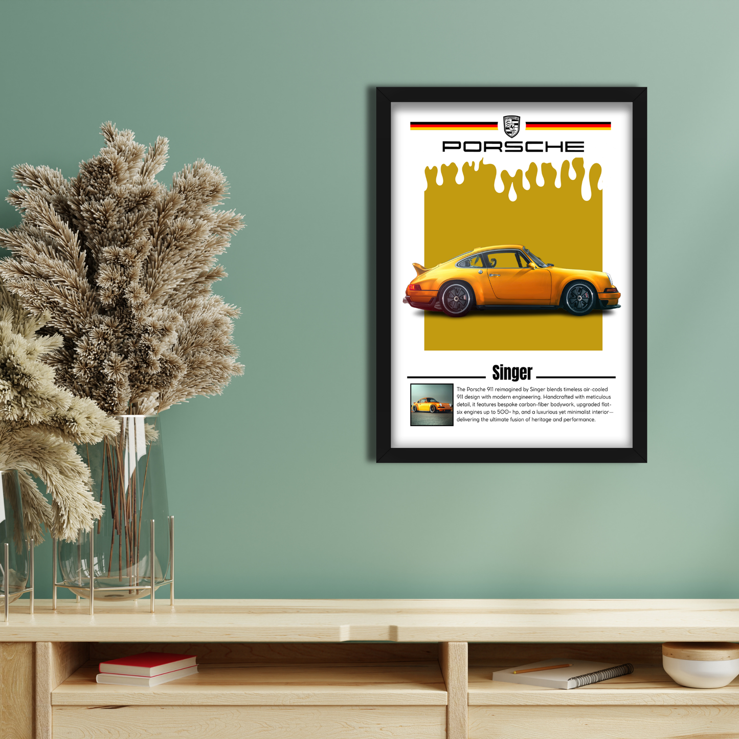 PORSCHE SINGER | C-V5 | CAR POSTER