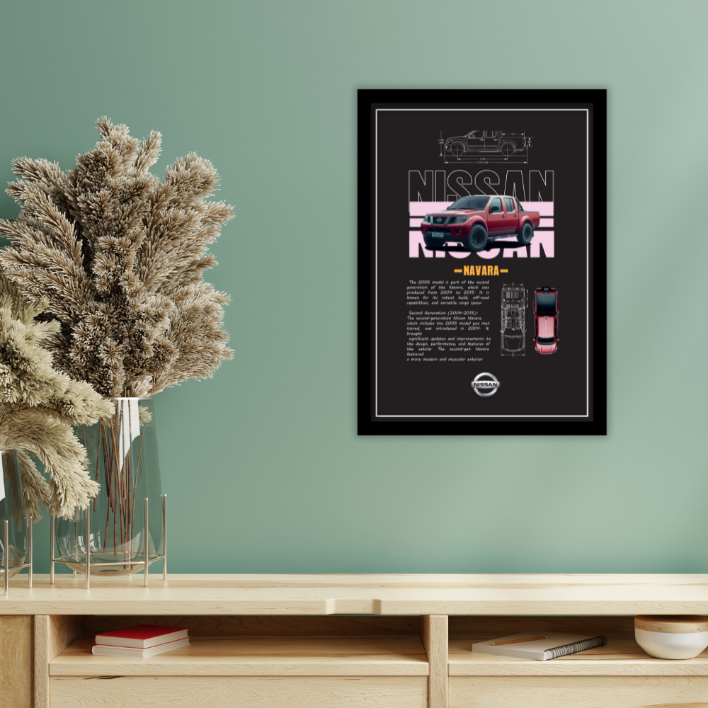 NISSAN NAVARA 2005 V1 - Premium Framed Poster