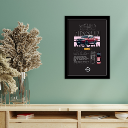 NISSAN NAVARA 2005 V1 - Premium Framed Poster