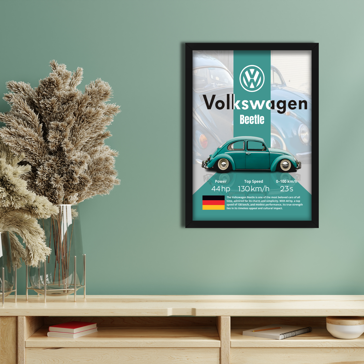 VOLKSWAGEN BEETLE | C-V4 | CAR POSTER