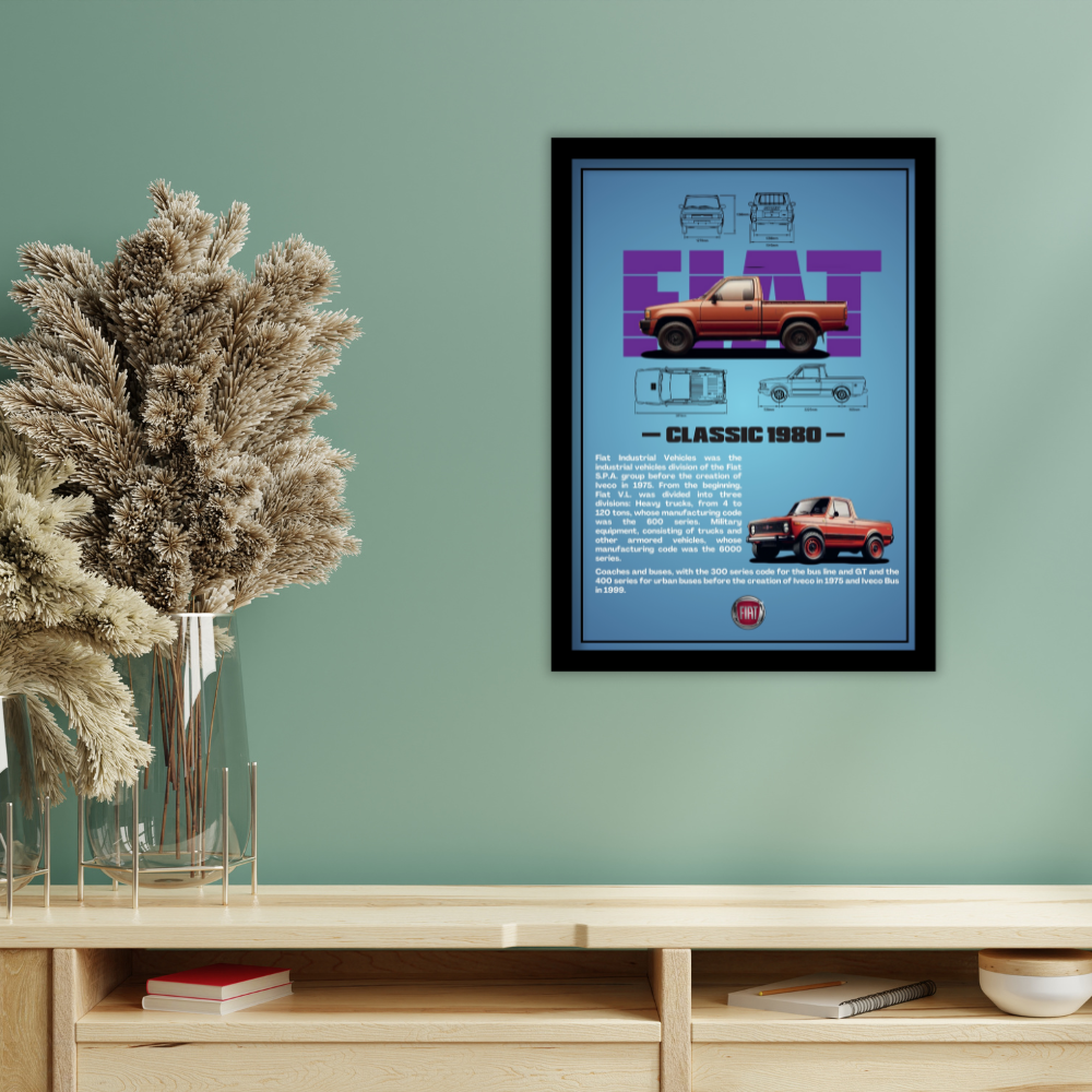 FORD 1980 - Premium Framed Poster