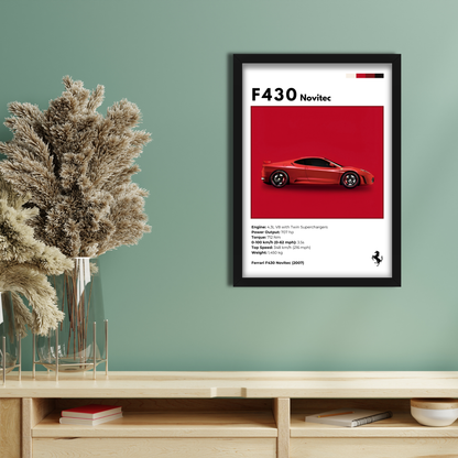F430 NOVITEC | C-V3 | CAR POSTER